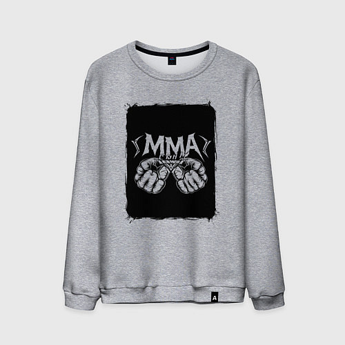 Мужской свитшот Сила кулаков ММА / Меланж – фото 1