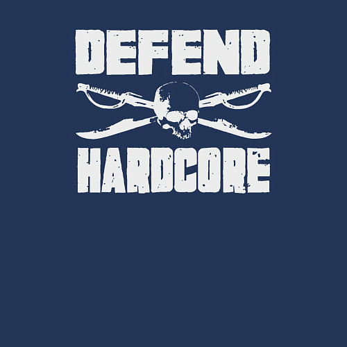 Мужской свитшот Защитить хардкор / Тёмно-синий – фото 3