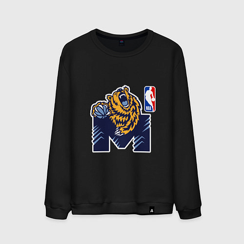 Мужской свитшот Гриззлис баскетбол / Черный – фото 1