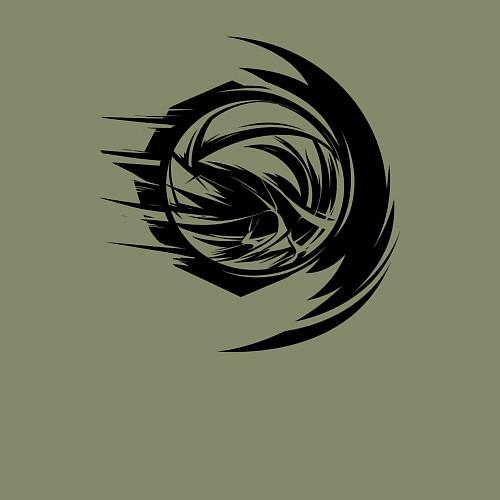 Мужской свитшот Волейбольный мяч вихревой удар / Авокадо – фото 3