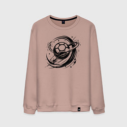 Мужской свитшот Космический мяч гандбол