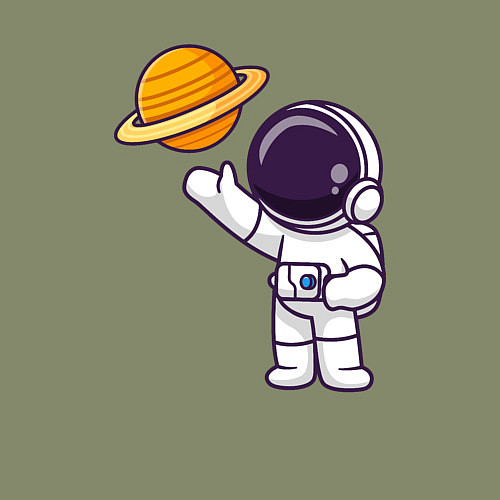 Мужской свитшот Привет Сатурну / Авокадо – фото 3