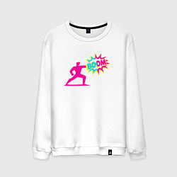 Свитшот хлопковый мужской Boom, цвет: белый