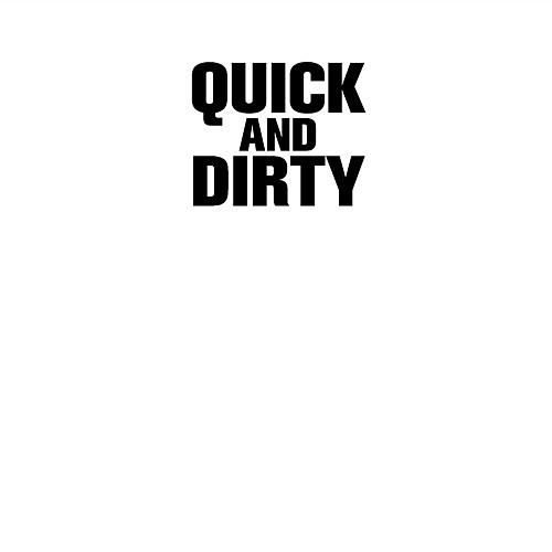 Мужской свитшот Quick and dirty / Белый – фото 3