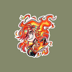 Свитшот хлопковый мужской Мавуика Genshin Impact, цвет: авокадо — фото 2