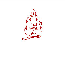 Свитшот хлопковый мужской Fire Walk With Me, цвет: белый — фото 2
