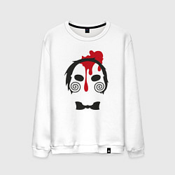 Свитшот хлопковый мужской Saw blood, цвет: белый