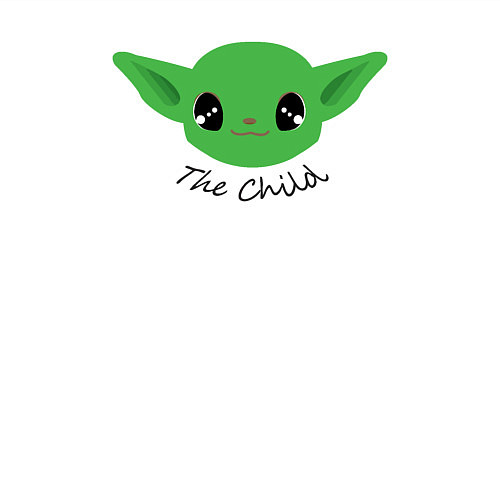 Мужской свитшот Ребёнок Йода / Белый – фото 3