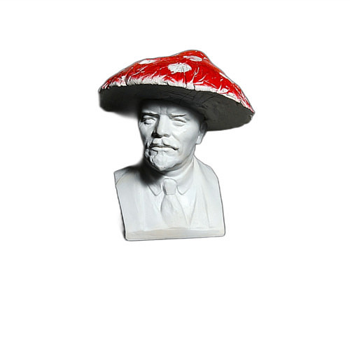 Мужской свитшот Ленин гриб / Белый – фото 3