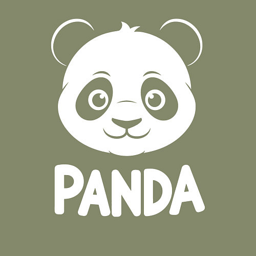 Мужской свитшот Панда с улыбкой / Авокадо – фото 3