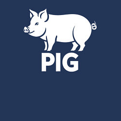 Свитшот хлопковый мужской Городская Свинья, цвет: тёмно-синий — фото 2