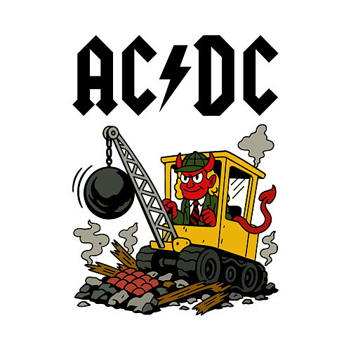 Мужской свитшот ACDC Ballbreaker World Tour / Белый – фото 3