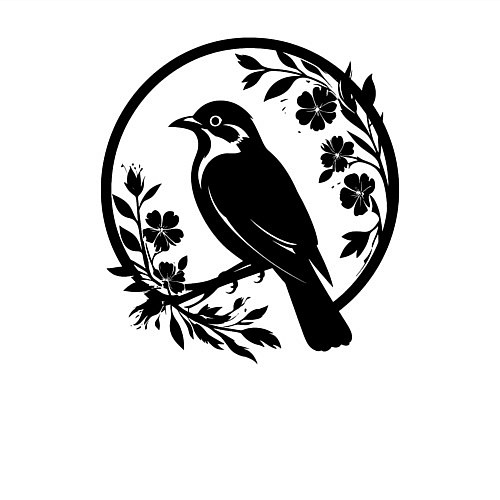 Мужской свитшот Кукушка в цветах / Белый – фото 3