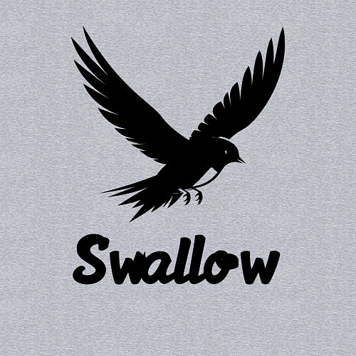 Мужской свитшот Летящая ласточка / Меланж – фото 3