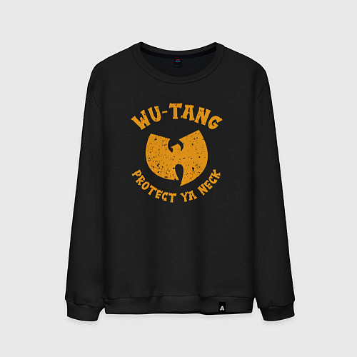 Мужской свитшот Wu-Tang protect ya neck / Черный – фото 1