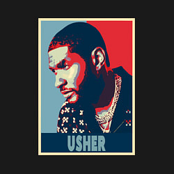 Свитшот хлопковый мужской Usher music, цвет: черный — фото 2
