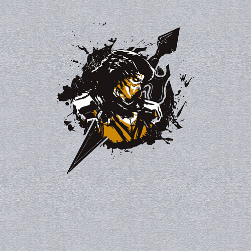 Мужской свитшот Боец Скорпион / Меланж – фото 3