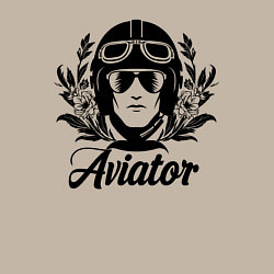 Свитшот хлопковый мужской Авиатор в цветах, цвет: миндальный — фото 2