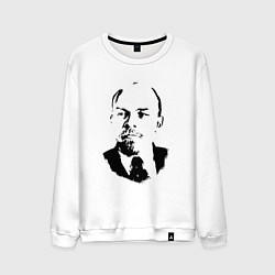 Свитшот хлопковый мужской Lenin USSR, цвет: белый