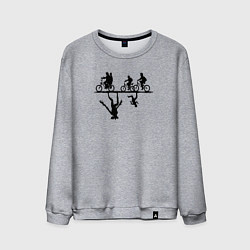 Мужской свитшот Очень странные дела параллельный мир