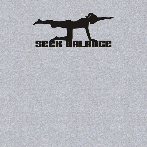 Мужской свитшот Искать баланс / Меланж – фото 3