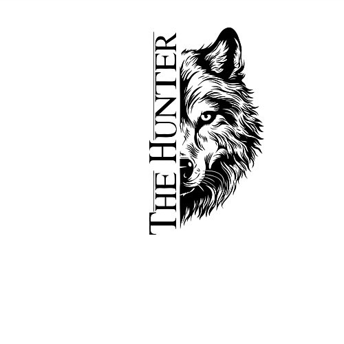 Мужской свитшот Волк охотник / Белый – фото 3