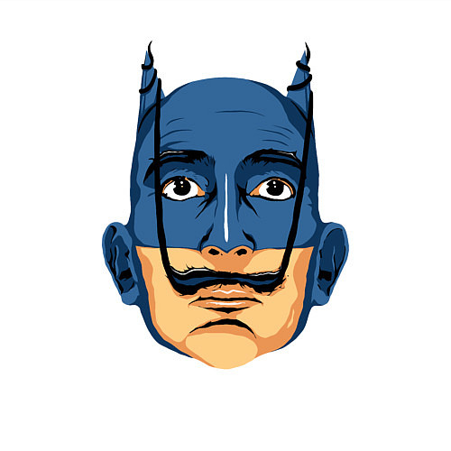 Мужской свитшот Batman Dali / Белый – фото 3