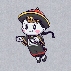 Свитшот хлопковый мужской Japan girl, цвет: меланж — фото 2