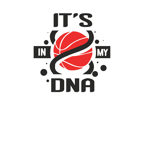 Мужской свитшот ДНК и баскетбол / Белый – фото 3