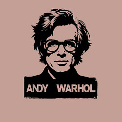 Свитшот хлопковый мужской Энди Уорхол портретный образ, цвет: пыльно-розовый — фото 2