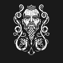 Свитшот хлопковый мужской Assassins Creed - valhalla, цвет: черный — фото 2