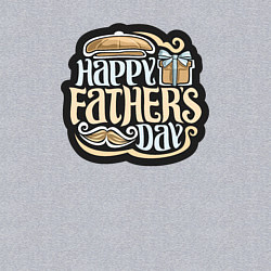 Свитшот хлопковый мужской Счастливого дня отца, цвет: меланж — фото 2