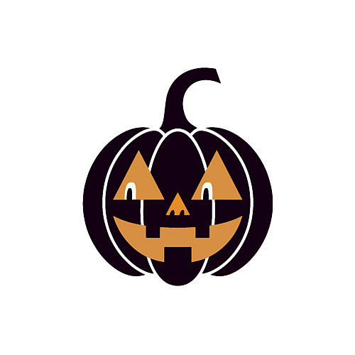 Мужской свитшот Тыква Джек фонарь Хэллоуин / Белый – фото 3