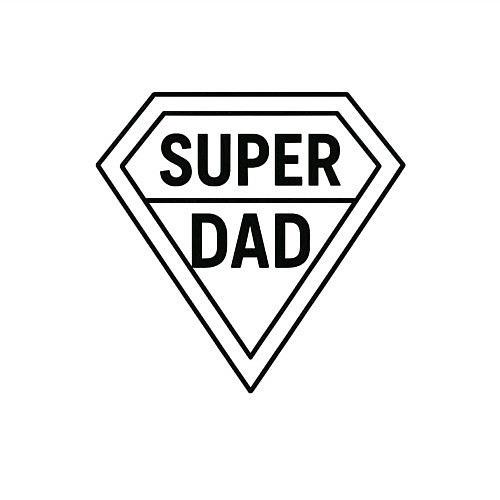 Мужской свитшот Superdad / Белый – фото 3