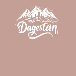 Свитшот хлопковый мужской Дагестан в каплях живописной краски, цвет: пыльно-розовый — фото 2