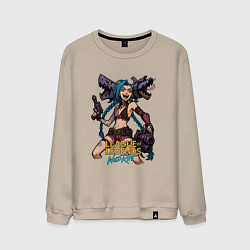 Мужской свитшот Джинкс League of Legends