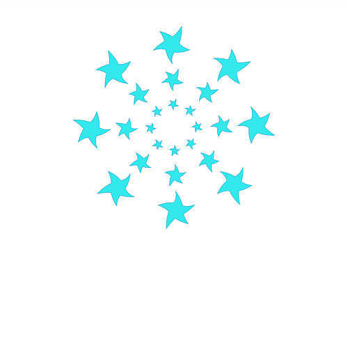 Мужской свитшот Вихрь звезд / Белый – фото 3