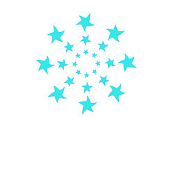 Свитшот хлопковый мужской Вихрь звезд, цвет: белый — фото 2