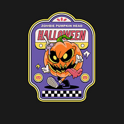 Свитшот хлопковый мужской Zombie halloween, цвет: черный — фото 2