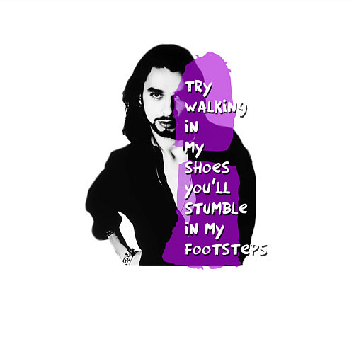 Мужской свитшот Dave Gahan Depeche Mode - Walking In My Shoes / Белый – фото 3