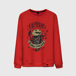 Мужской свитшот Хэллоуин пугало-тыква