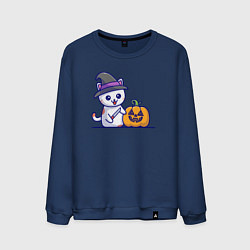 Мужской свитшот Cat pumpkin