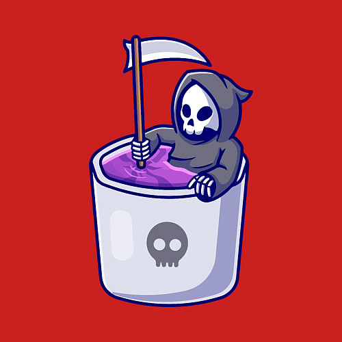 Мужской свитшот Ванна смерти / Красный – фото 3