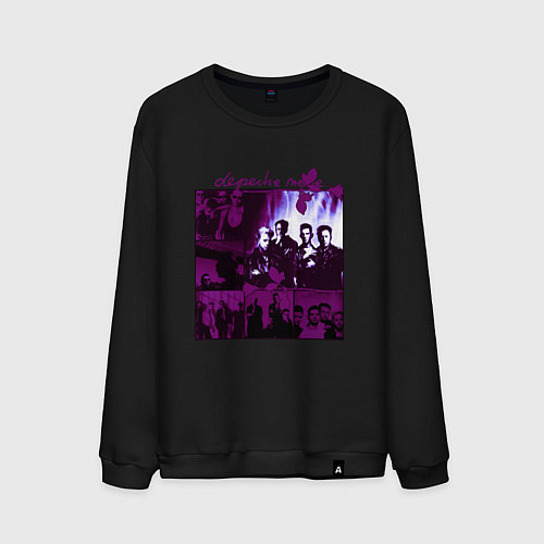 Мужской свитшот Depeche Mode in violet / Черный – фото 1