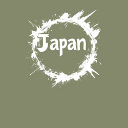 Свитшот хлопковый мужской Японский круг, цвет: авокадо — фото 2