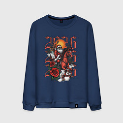 Мужской свитшот Дед Мороз на красном коне 2026