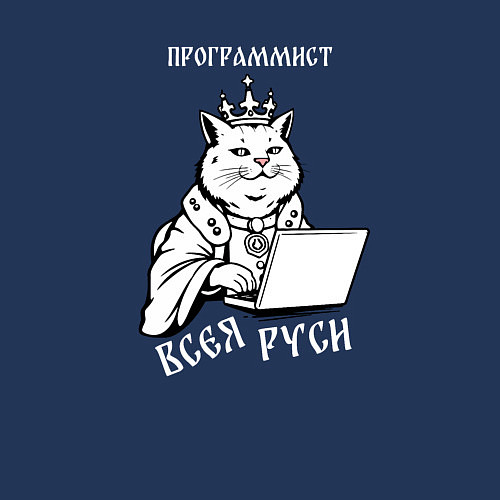 Мужской свитшот Программист всея Руси / Тёмно-синий – фото 3