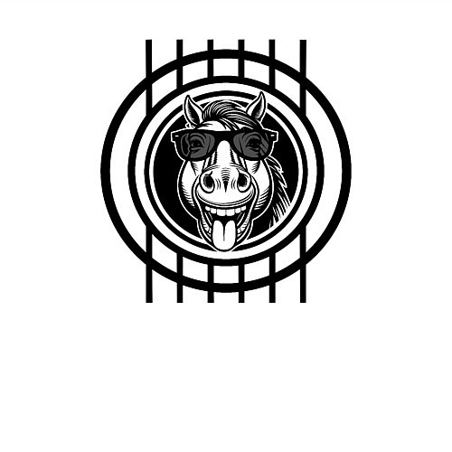 Мужской свитшот Веселая лошадь года / Белый – фото 3