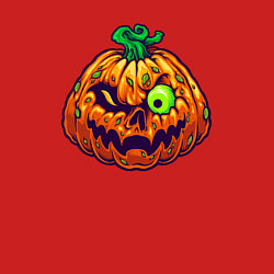 Свитшот хлопковый мужской Тыква на хэллоуин, цвет: красный — фото 2