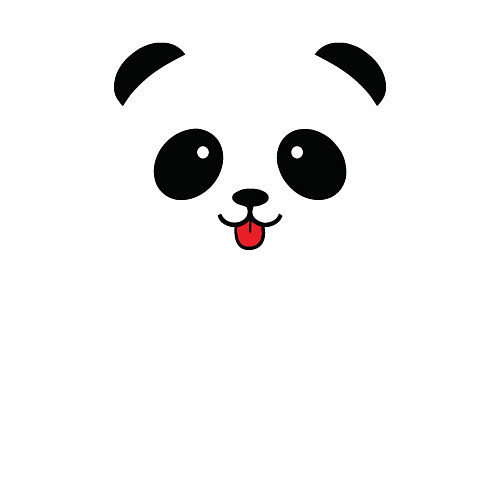 Мужской свитшот Весёлая панда / Белый – фото 3